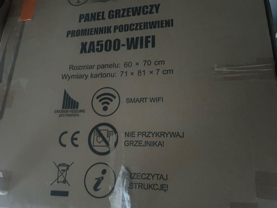 Panel grzewczy promiennik podczerwieni Gruber Heizung XA500-WIFI