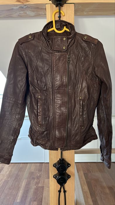 Ramoneska kurtka skórzana damska