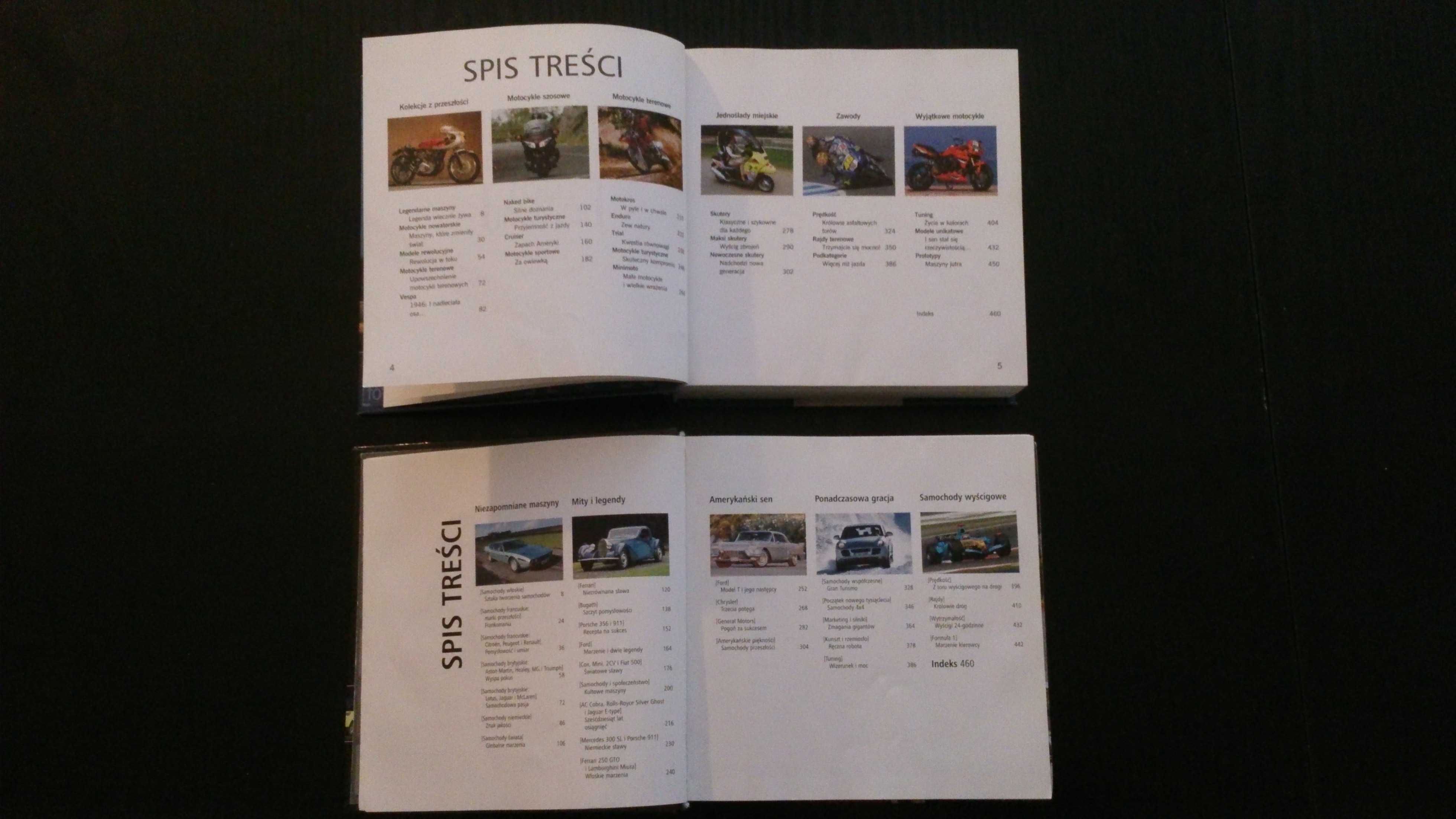 Zestaw książek "Samochody marzeń - Motocykle marzeń 1001 fotografii"