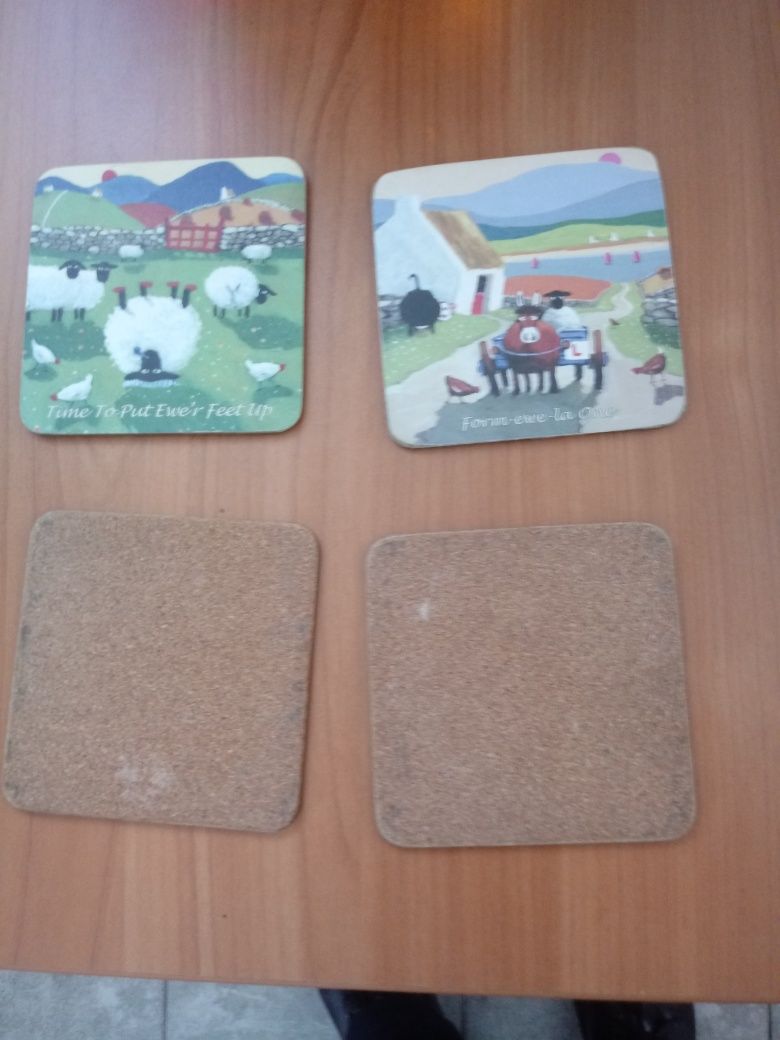 Baranek shaun szon podkładki śniadaniowe pod kubek  podstawki korkowe