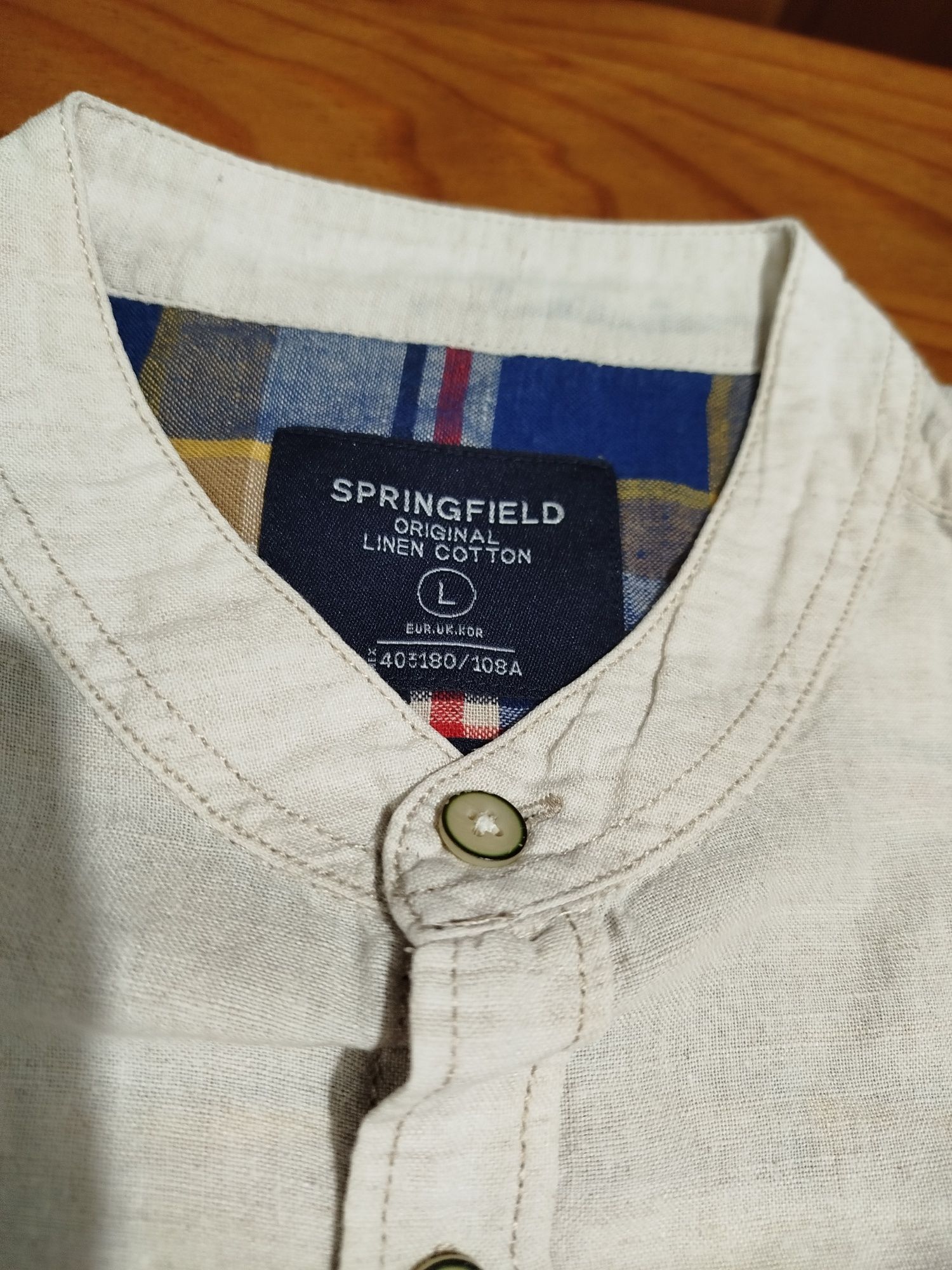 Camisa linho Springfield Tam L