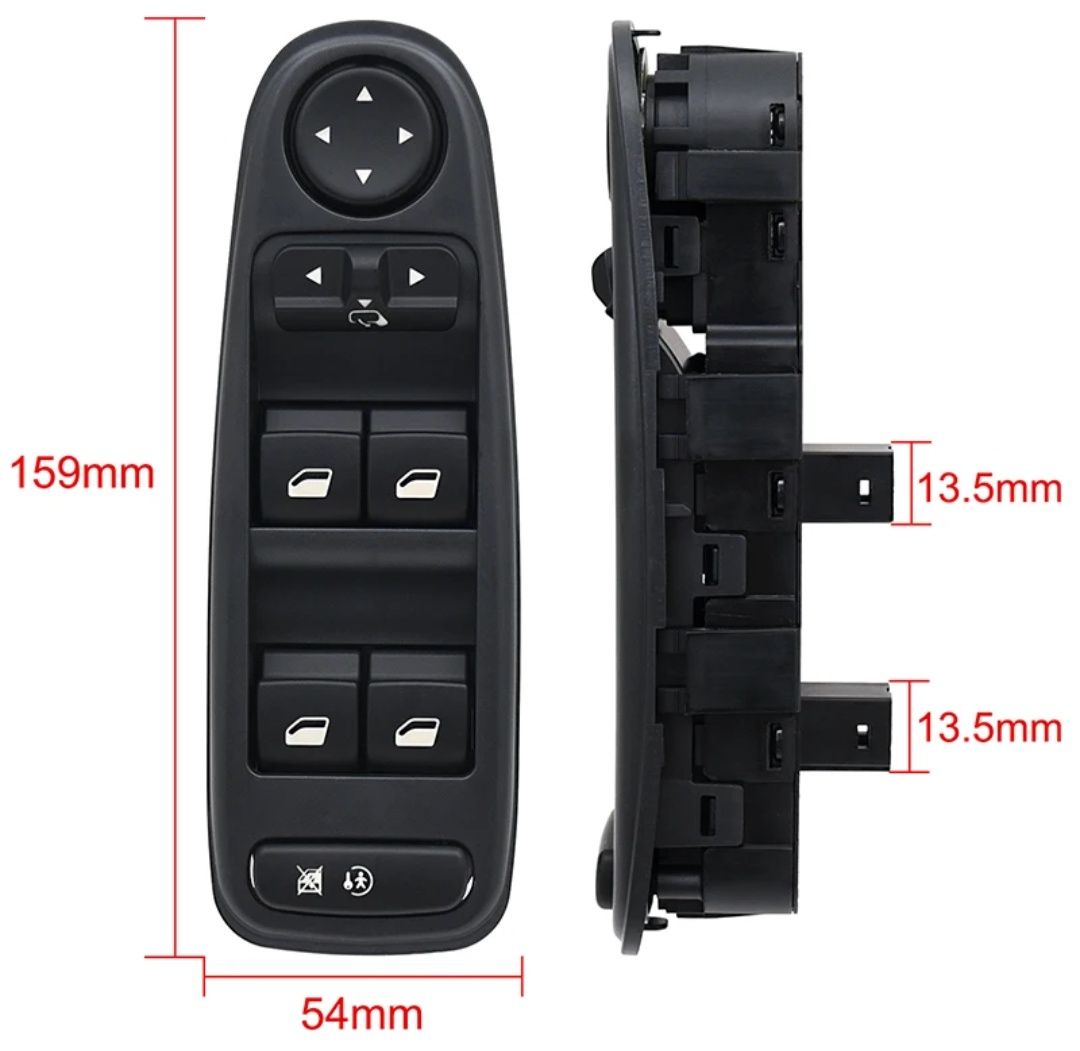 Comando espelho interruptor dos vidros Citroen C4, Grande Picasso