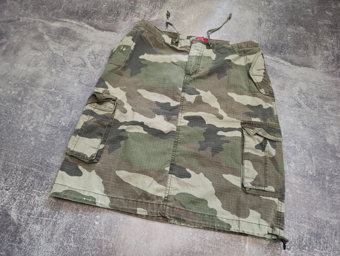 Реп юбка с вышивками Japanese style sk8 military y2k grundge реп ск8