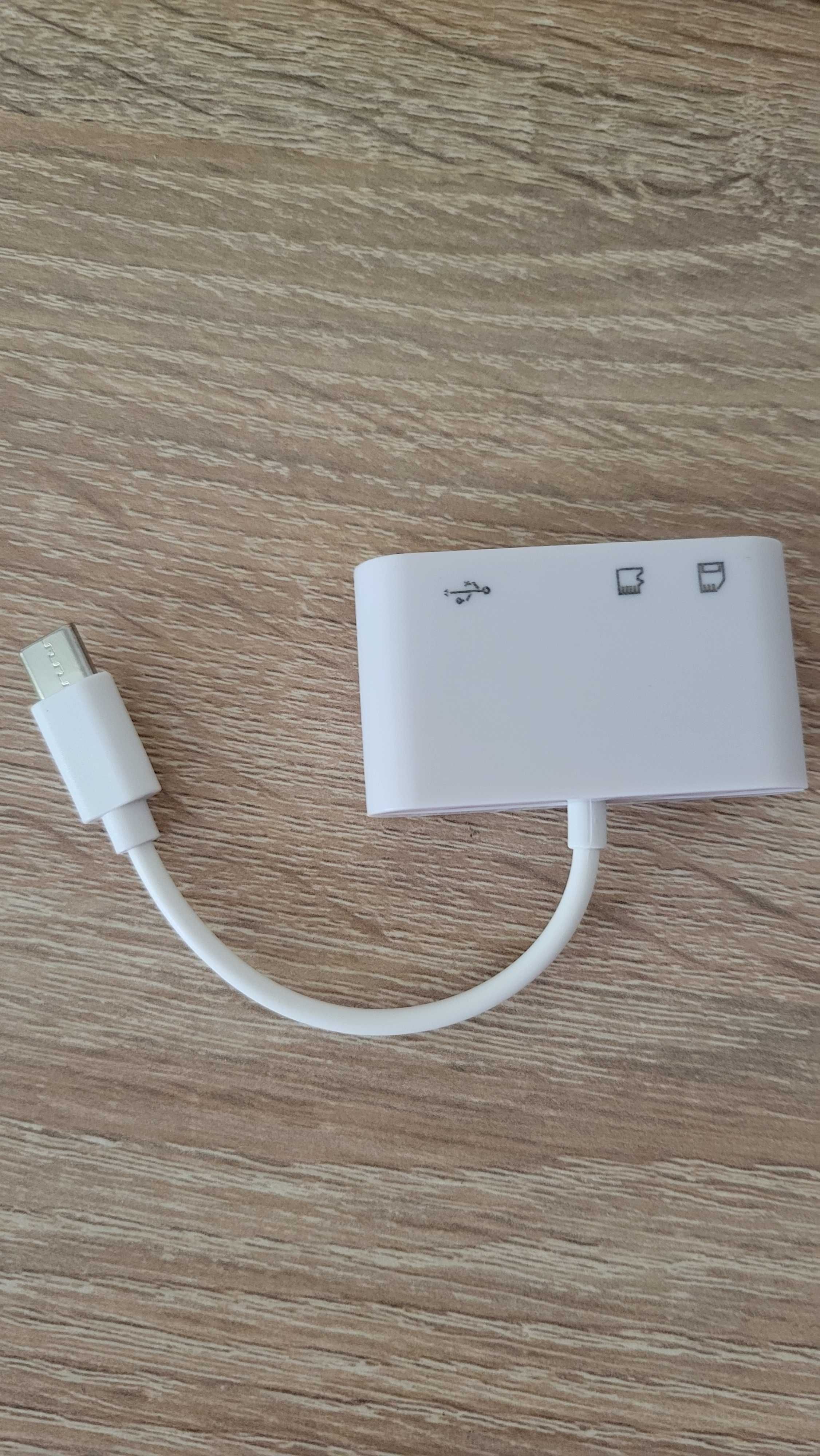 Адаптер micro sd sd usb на type c
