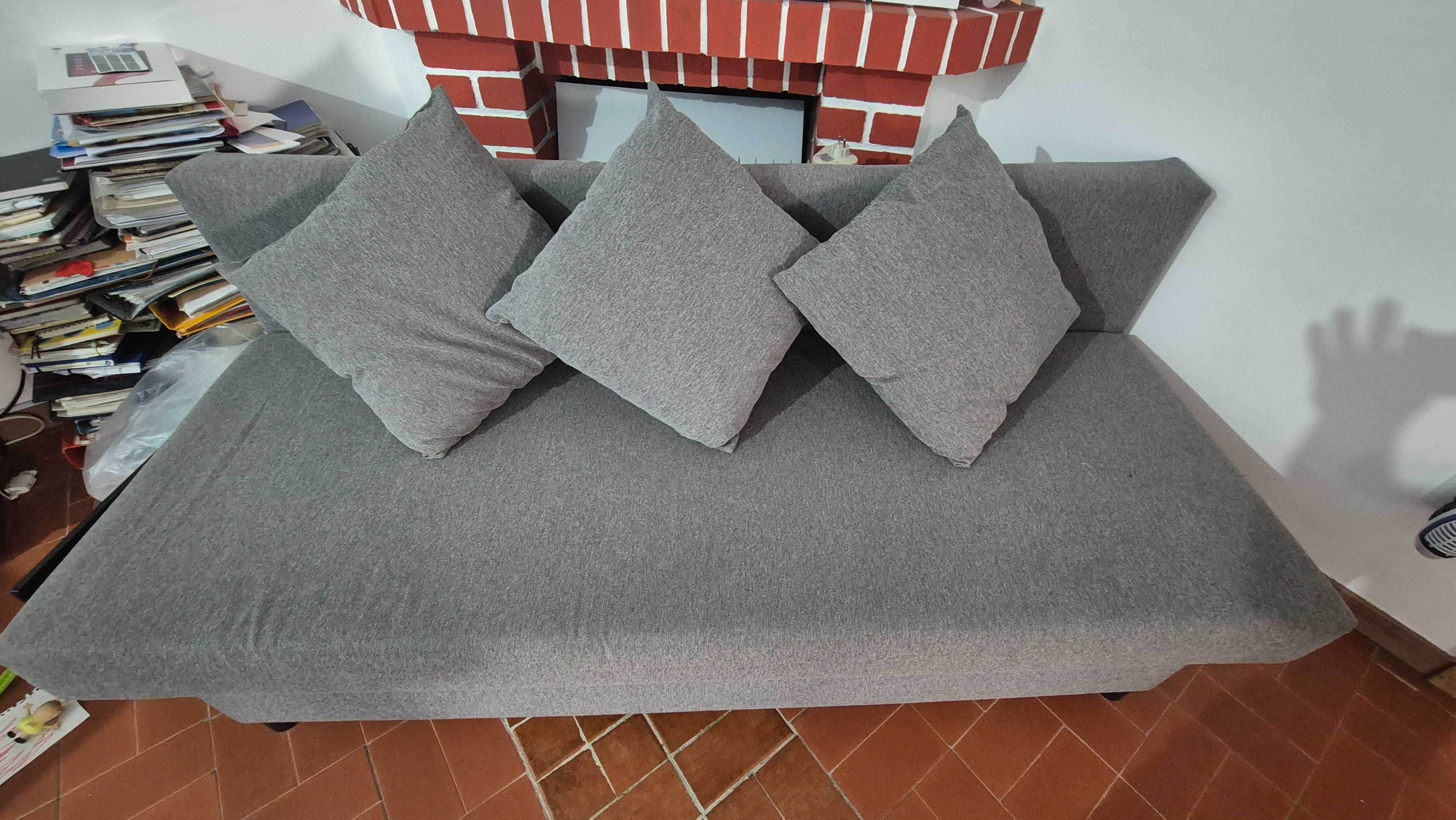 ÄLVDALEN
Sofá-cama 3 lugares, Knisa bege acinzentado