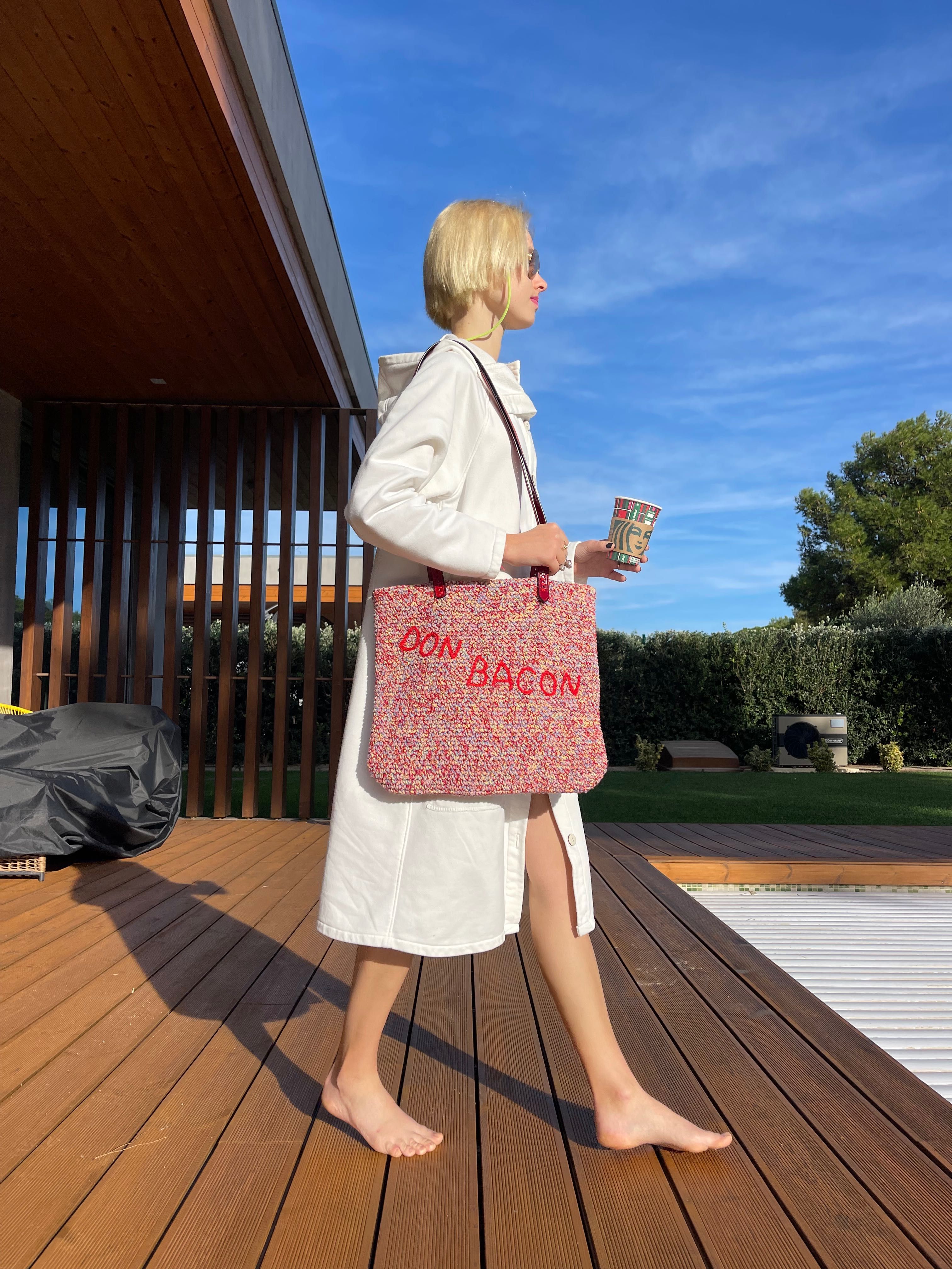 Knitted Bag melange Bolsa em malha melange don.bacon