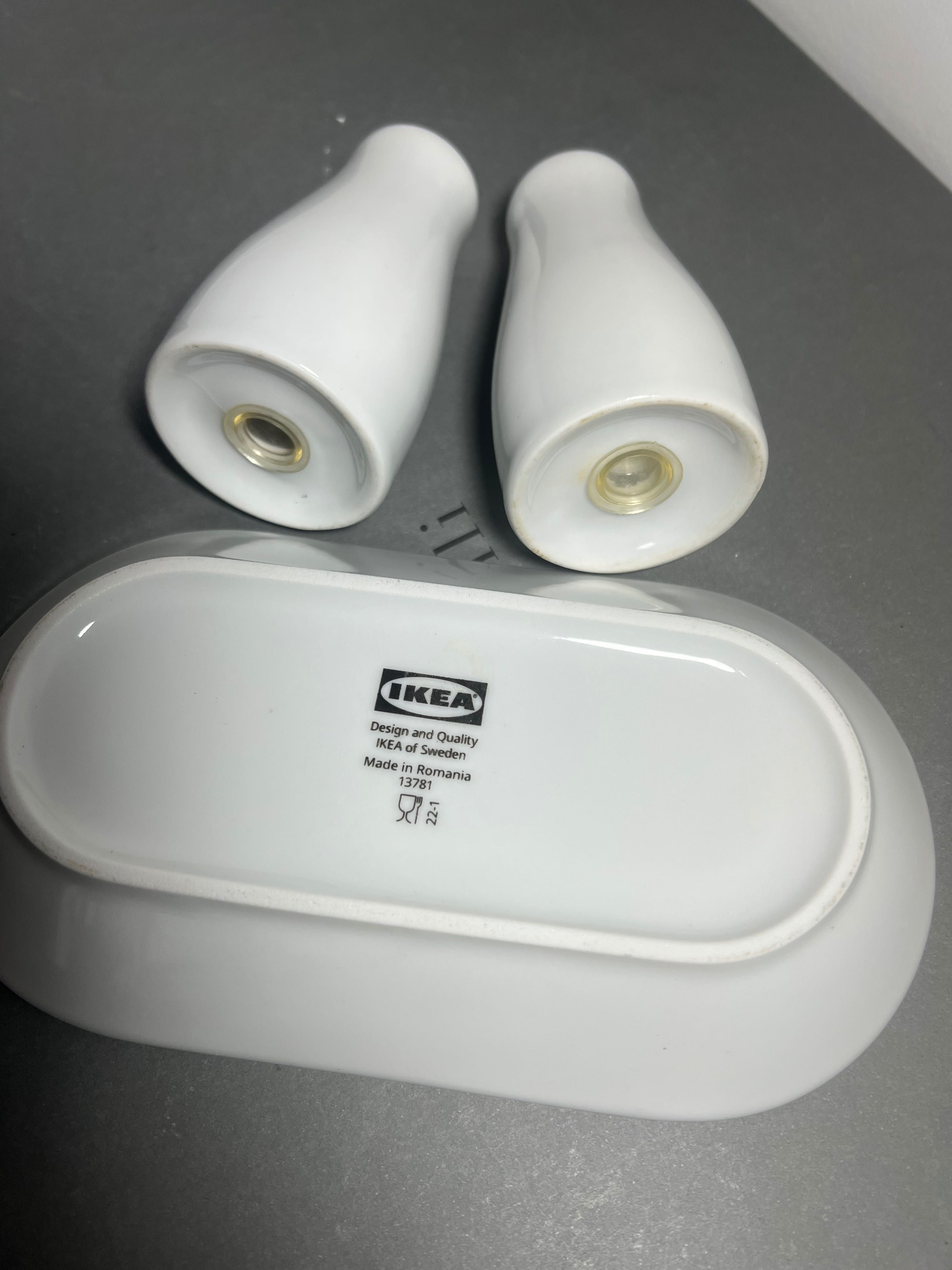 Pojemnik porcelanowy sól pieprz Ikea