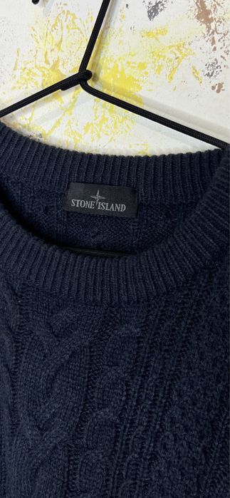 Свитер вязаный кофта Stone Island Винтаж оригинал размер L XL