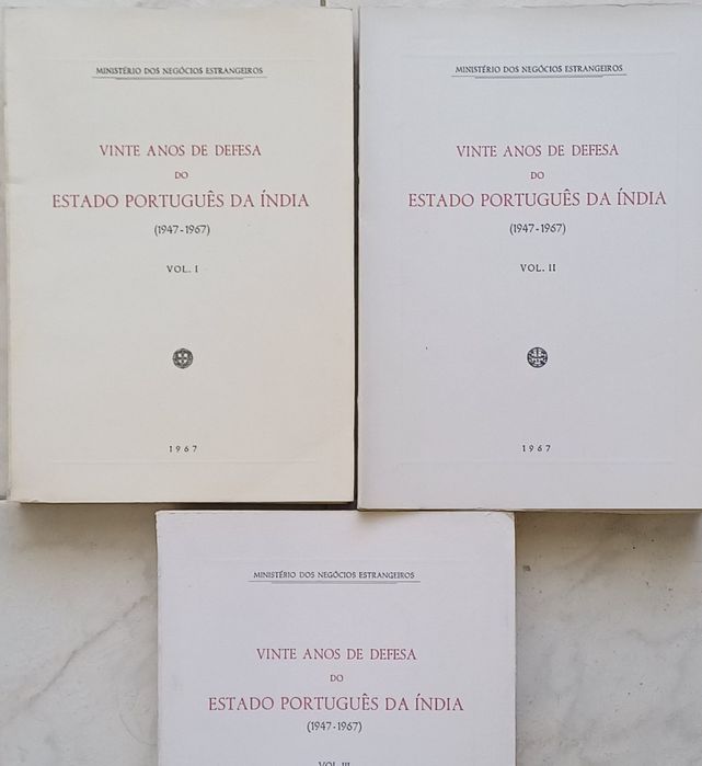 Índia Vinte Anos de Defesa do Estado Português da Índia 3 Volumes Impe