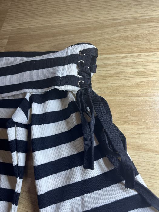 кофта y2k в полоску, відкриті плечі(L)