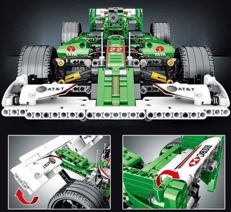 NOWY zestaw klocków Formuła model Jaguar F1 R5 jak LEGO 1099 elementów