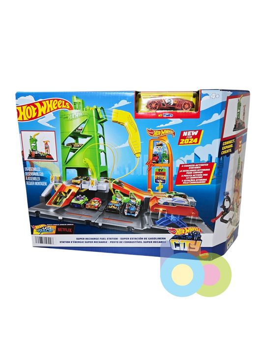 Ігровий набір Заправна станція для суперзарядки Hot Wheels, Хот Вілс