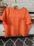 Nowa Lniana Bluzka Made in Italy rozm M Oversize