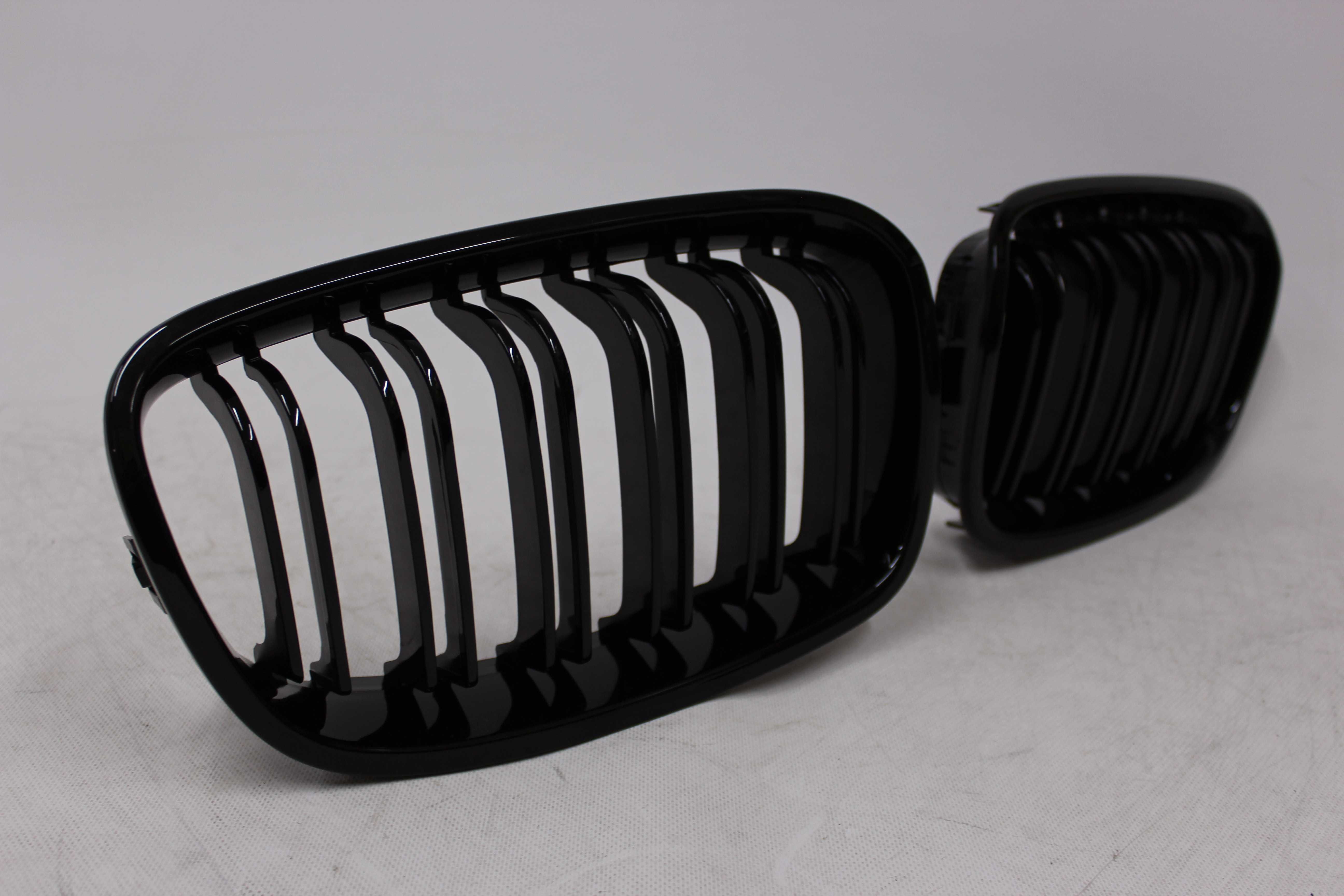 GRILL Nerki Atrapa chłodnicy BMW F20 F21 r.11-14 GLOSSY BLACK M-Look