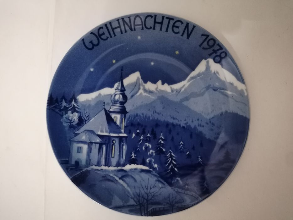 Porcelana z Bawarii. Talerz ozdobny naścienny (na ścianę)