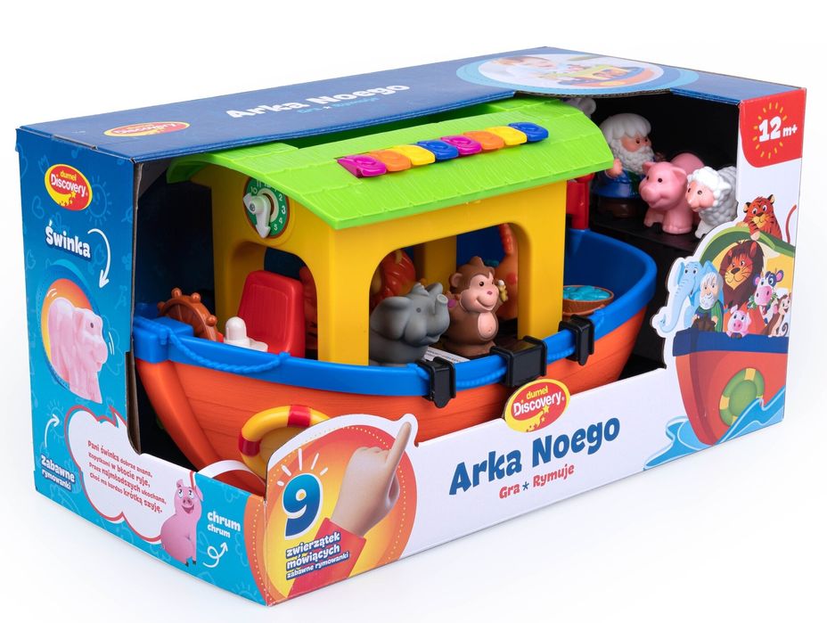 Zabawka interaktywna, językowa dla najmłodszych Arka Noego firmy Dumel