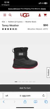 Зимові чоботи Ugg на -20° оригінал