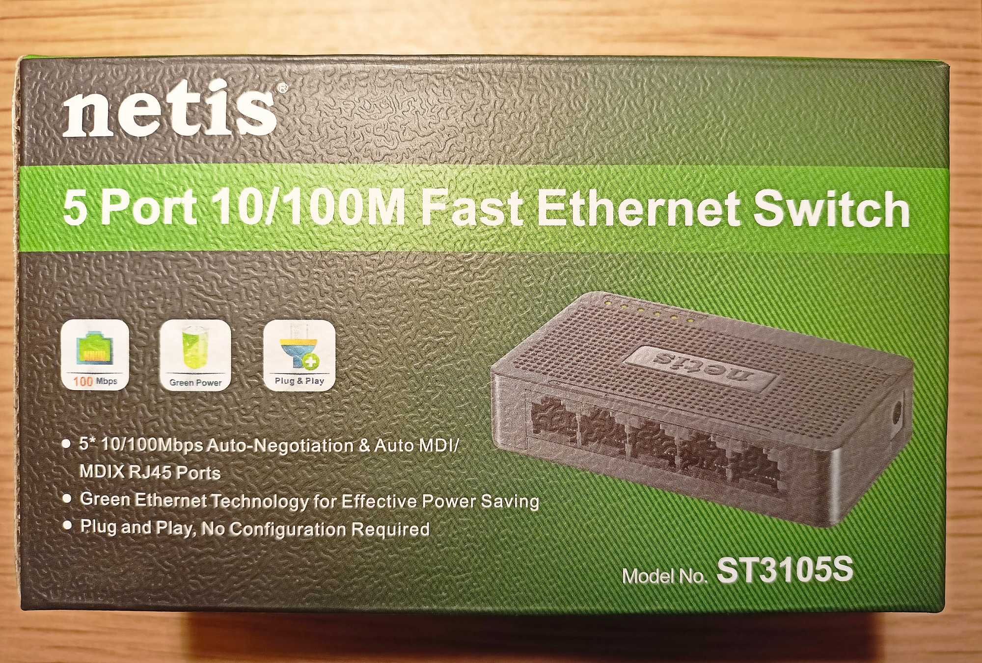 Przełącznik Netis 5 Port 10/100M Fast Ethernet Switch nie używany