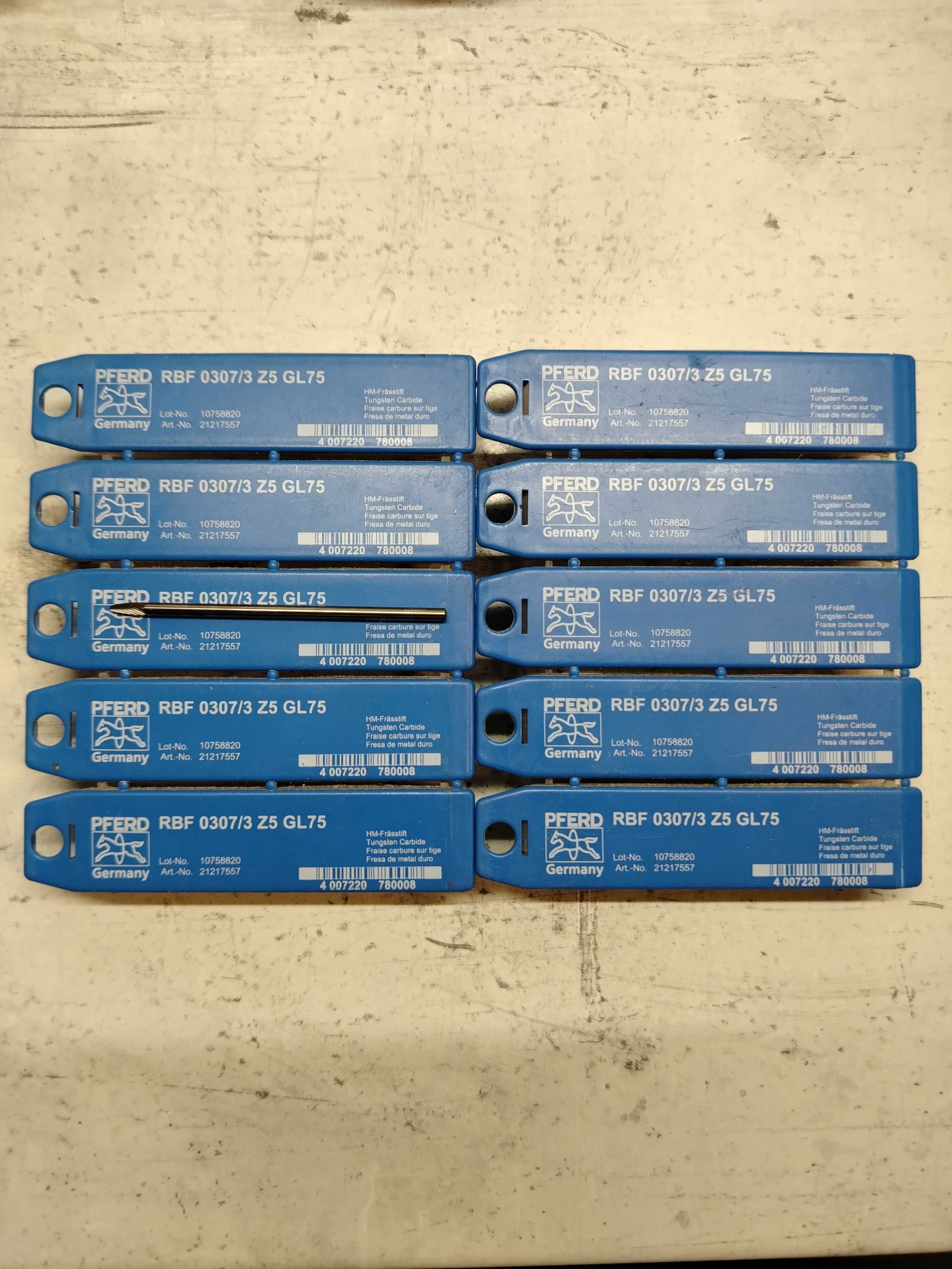 Frezy trzpieniowe RBF 0307/3 Z5 GL75 PFERD