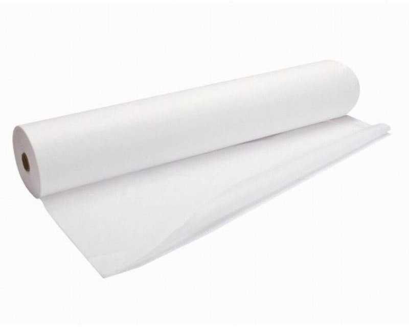 Одноразові простирадла Panni Mlada 0,80мх100м 20 г/м2 білий/блакитний