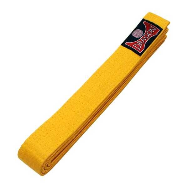 Pas bawełniany do kimona żółty 320 cm