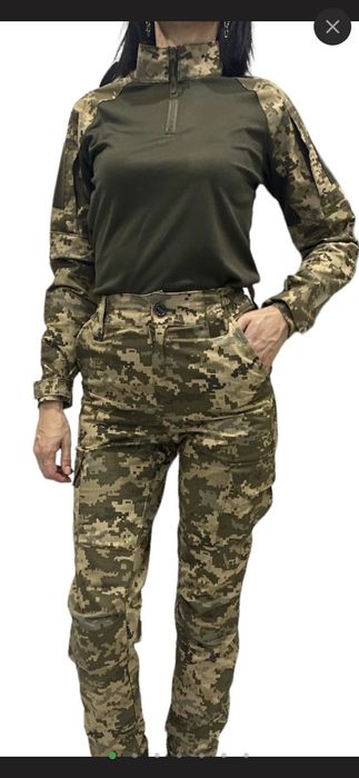 Жіноча бойова тактична сорочка Убакс L. M піксель