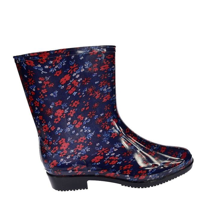Kalosze damskie gumowce kwiaty ANX-01 Red-2 rozm 37