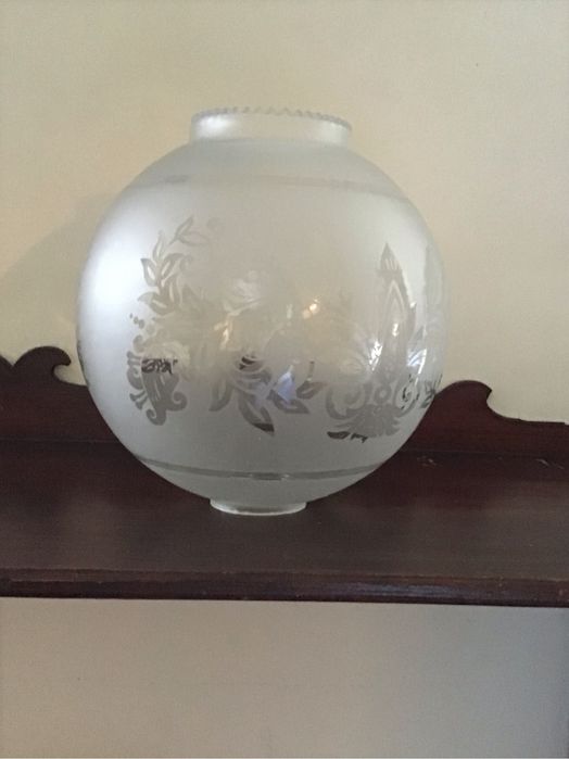 Globo de vidro para candeeiro