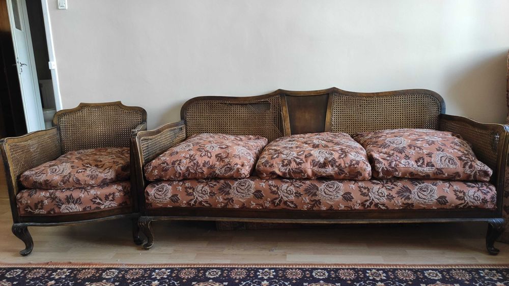 Sofa i dwa fotele - antyki  - niezwykle rzadkie na rynku.