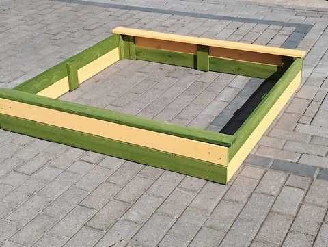 piaskownica piaskownice dla dzieci malowana 2 X gotowa wysyłka