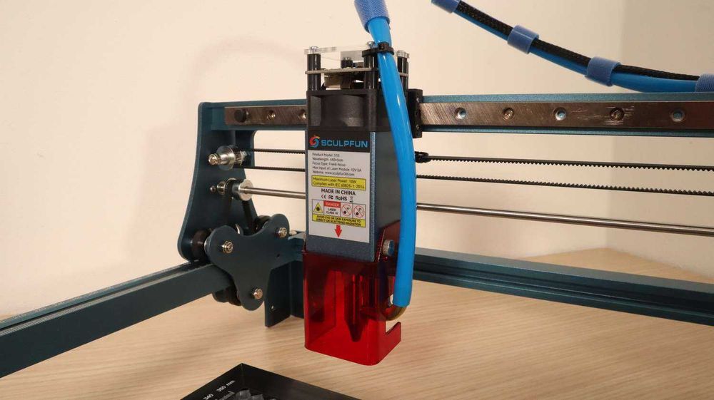 Corte gravação Laser Sculpfun S10 5W