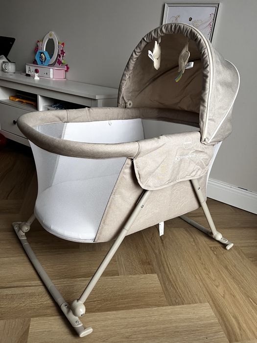 Kołyska beżowa skaldana kinderkraft