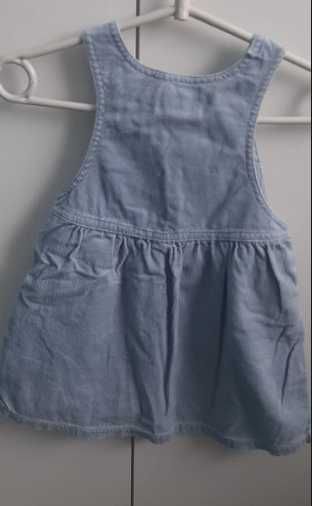 Sukienka sztruksowa dla dziewczynki 80/86; z metki 18 miesięcy