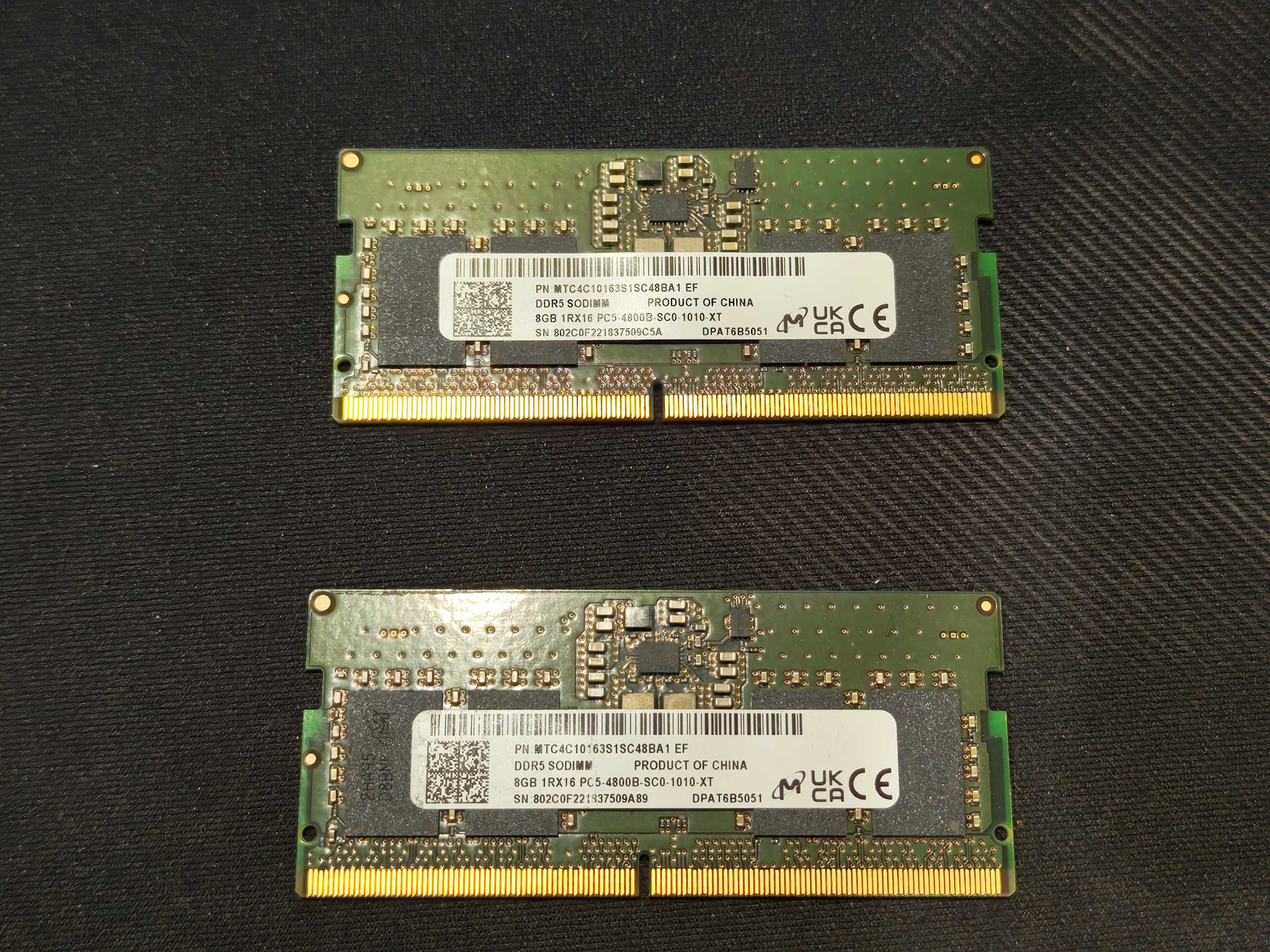 Оперативна пам'ять Hynix DDR5 SODIMM 16 GB 4800 Mhz (2x8Gb)