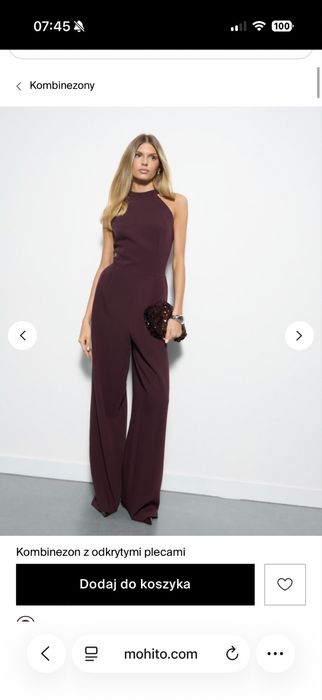 Kombinezon z odkrytymi plecami XL 42