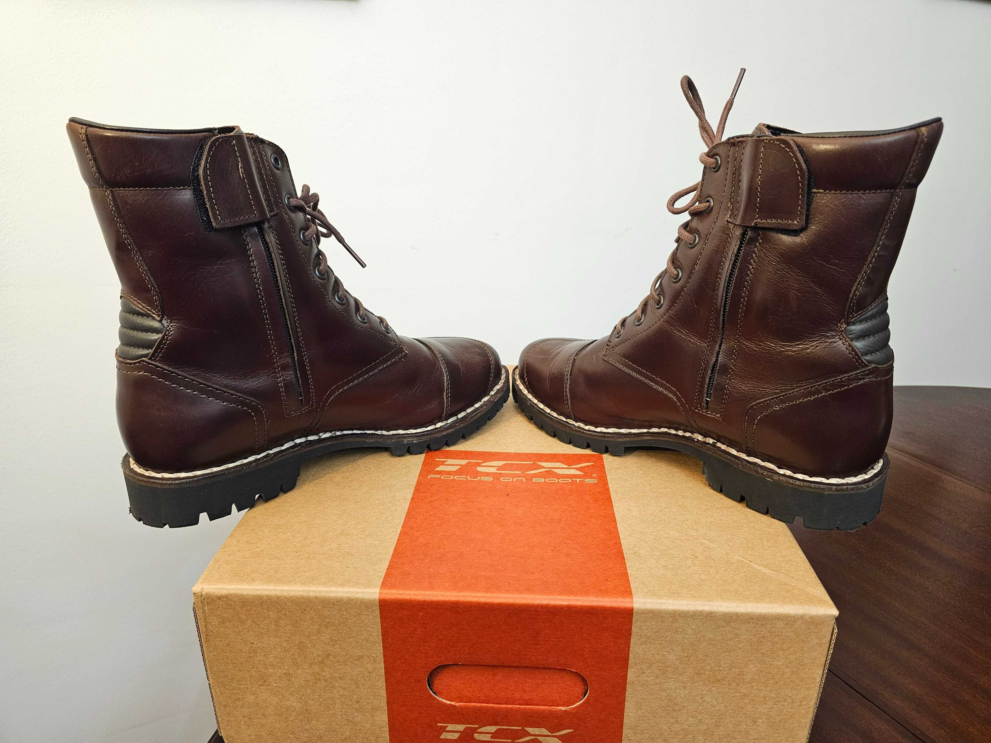 Botas em Pele TCX Hero Equipamento Protecao Mota Impermeavel 43