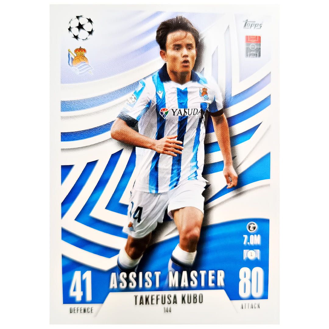 Karta Topps Match Attax Extra 2023-24 Takefusa Kubo 144 Assist Master