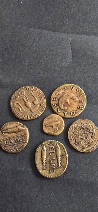 Moedas para colecção em bronze