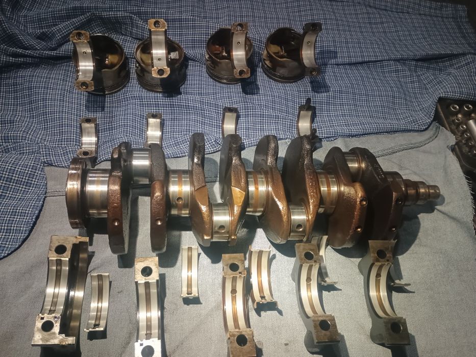 Коленвал Ланос 1.5, шатун, поршень, бугеля, заводський розмір