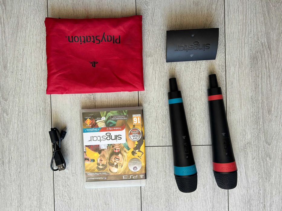SingStar Polskie Hity Vol. 2 PS3 Mikrofony PlayStation 3 bezprzewodowe