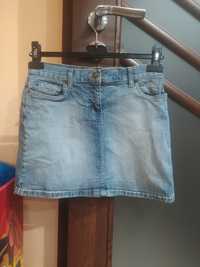 Krótka spódnica jeansowa dżinsowa bawełniana elastyczna r 36 S