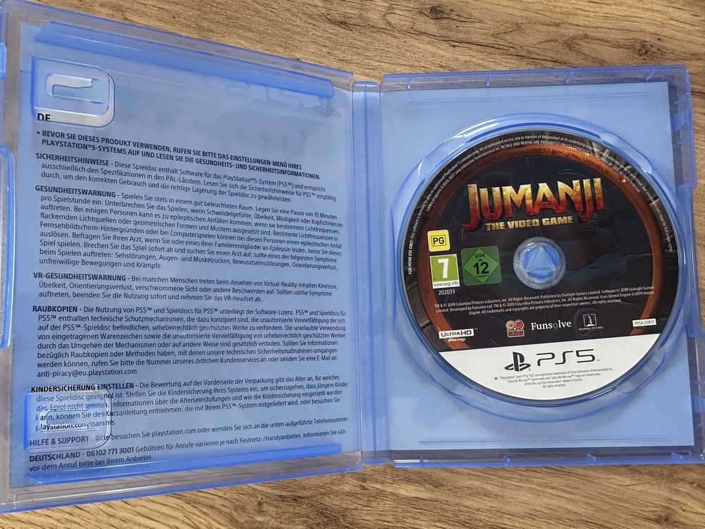 Jumanji Video Gra Playstation 5