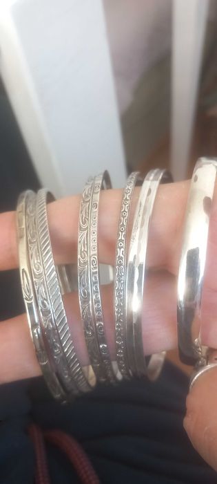 Bransoletki ze srebra 925  lata 70-te