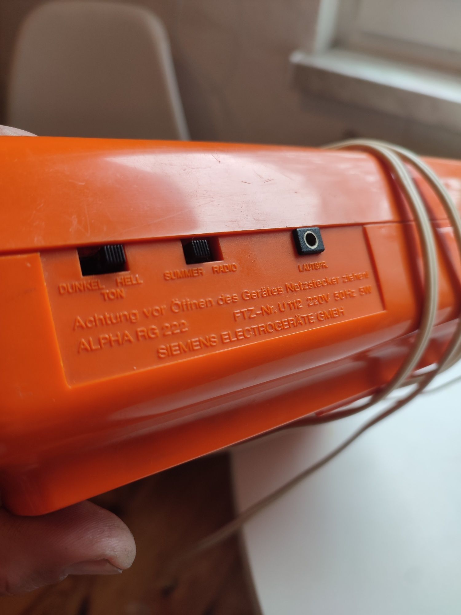 Siemens Alpha RG 222 radio-budzik UNITRA Radmor Diora