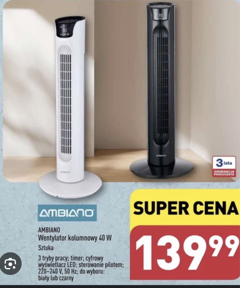 Wentylator kolumnowy z Aldi