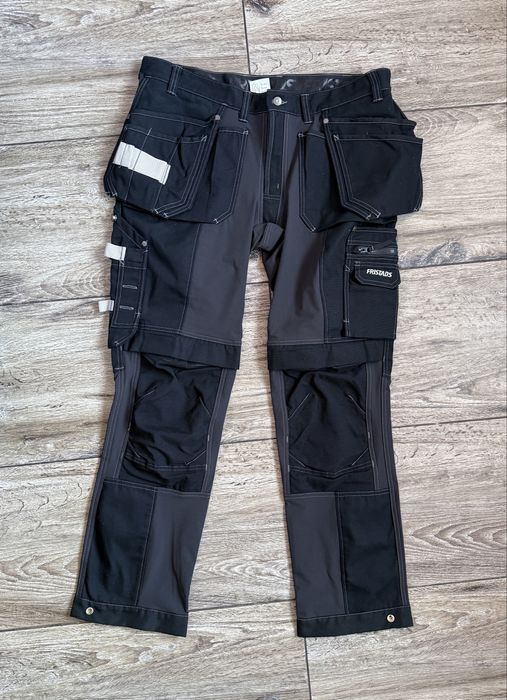 Meskie spodnie robocze FRISTADS Rzemieślnicze Stretch C56 Stan Perfekt