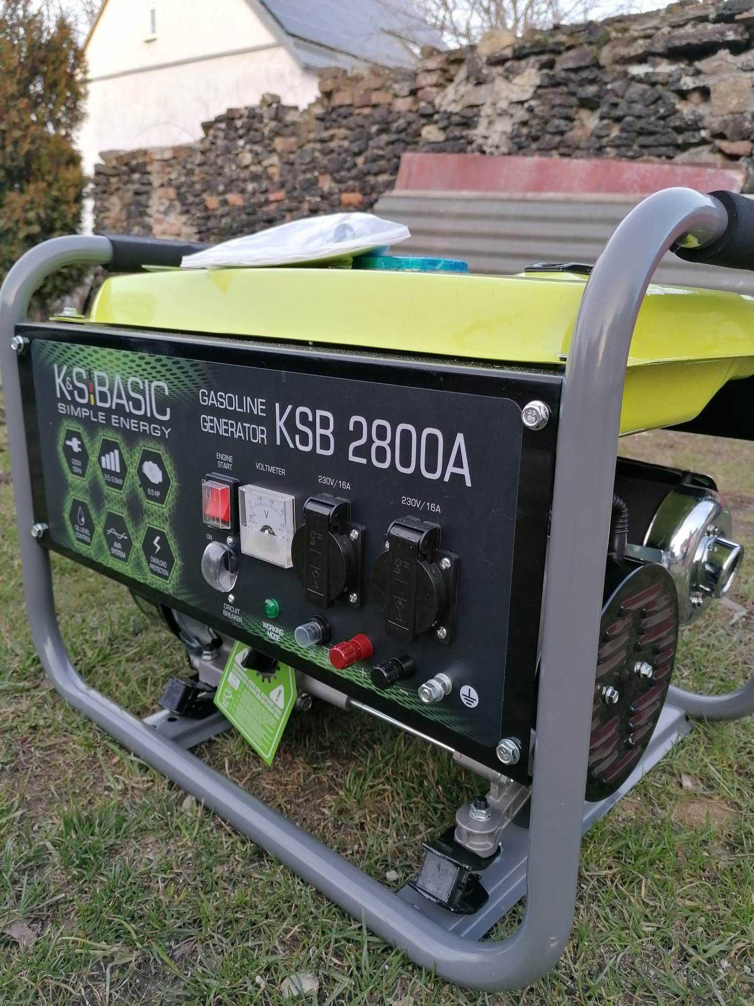 AGREGAT KONNER SHONNER BASIC prądotwórczy generator Nowy  KSB 2800A