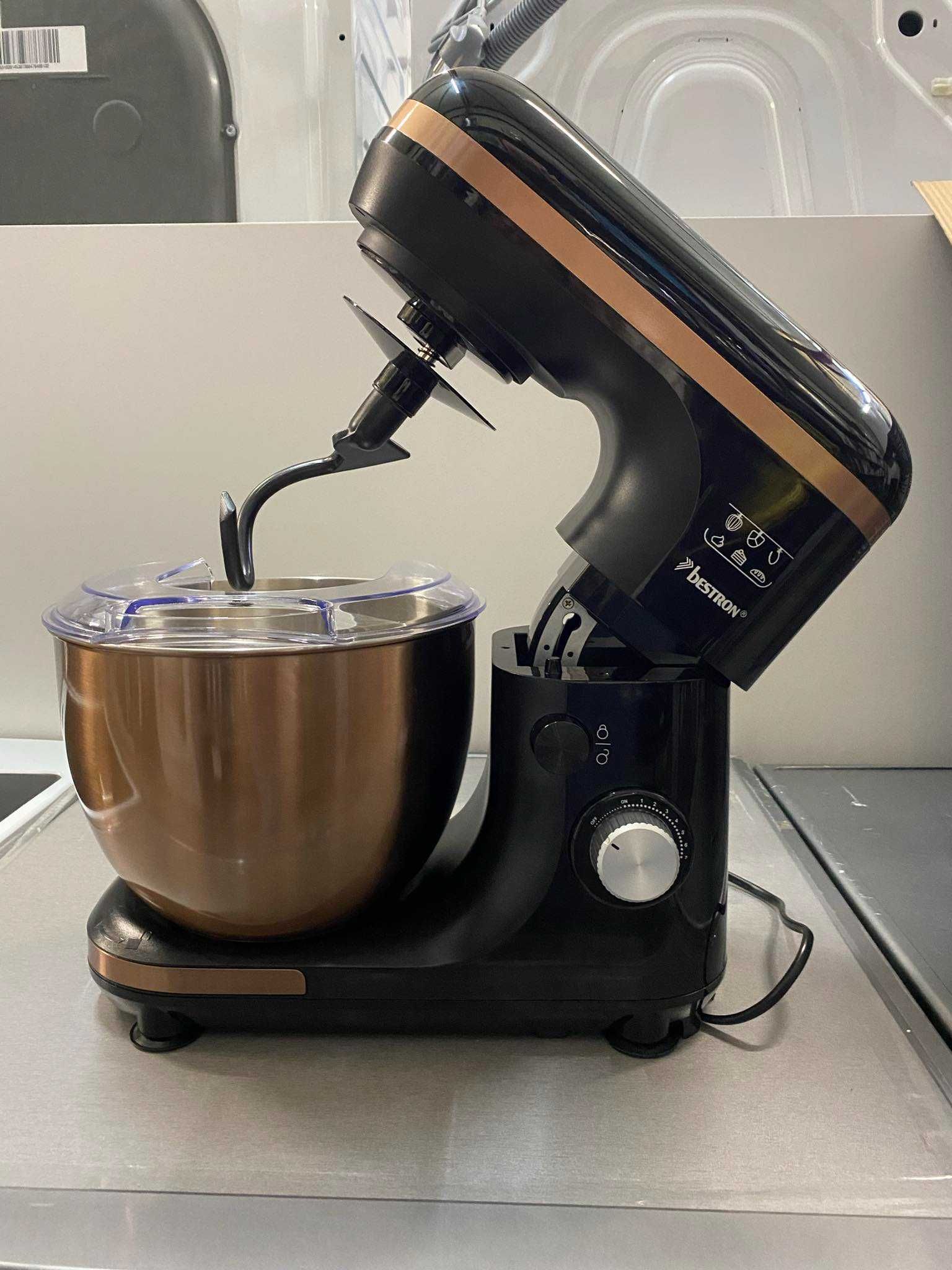 Bestron AKM900CO Copper – Robot kuchenny 1000W, 2.5L, 7 prędkości