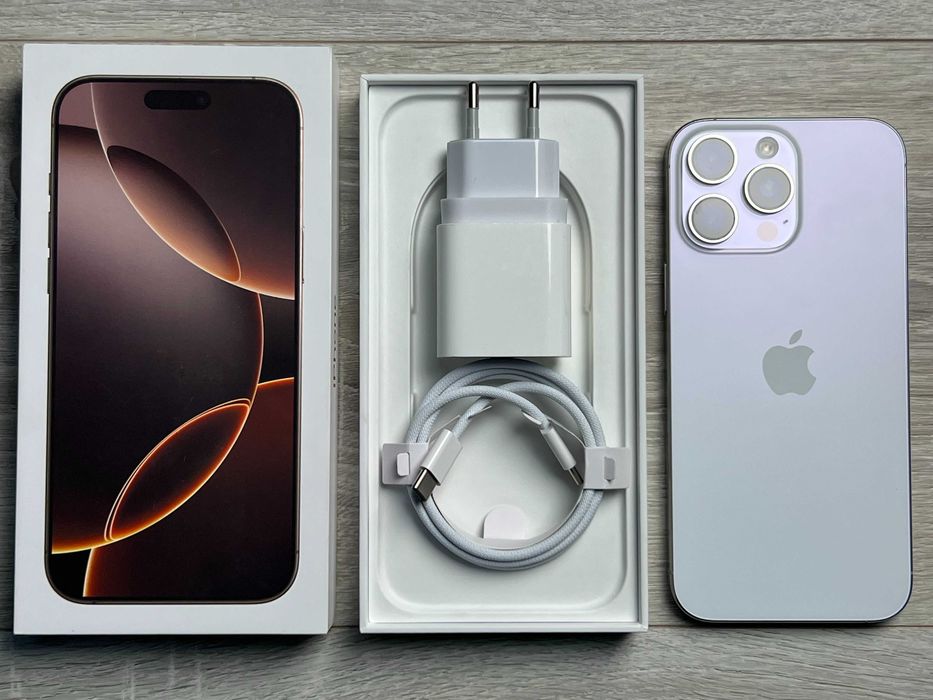 Apple iPhone 16 Pro Max - 256GB White Titanium Neverlock 100% OPENBOX