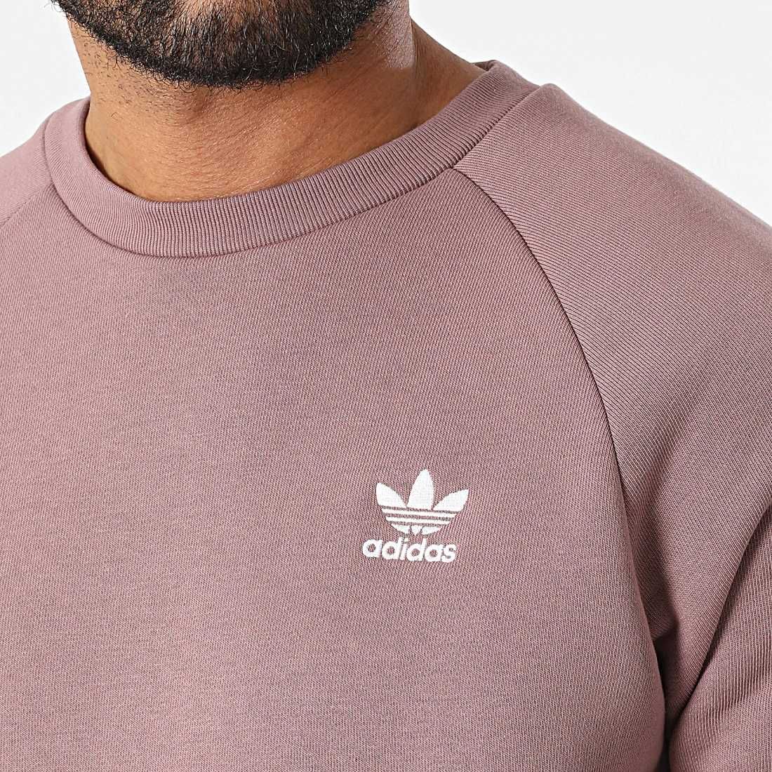 Bluza Męska ADIDAS ORIGINALS Essential Crew fiolet (HJ7991) r.L (50)